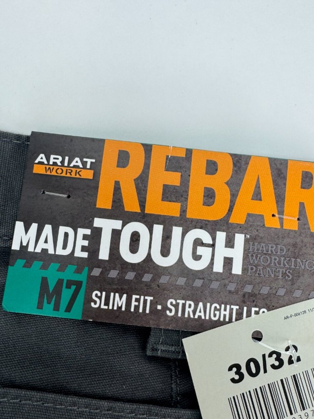 Ariat M7 Slim Straight Pants Double Front Durastretch Gray Work Jeans NWT 30x32 - Picture 11 of 11